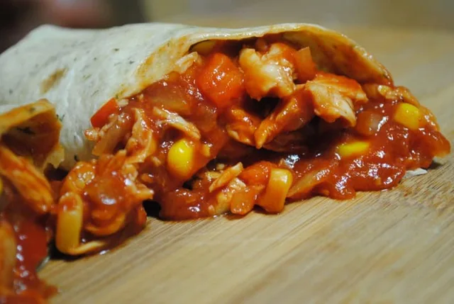 Saucy BBQ Chicken Wraps recipe