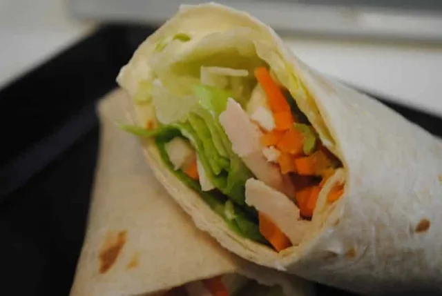 Chicken And Carrot Avocado Wraps Recipe