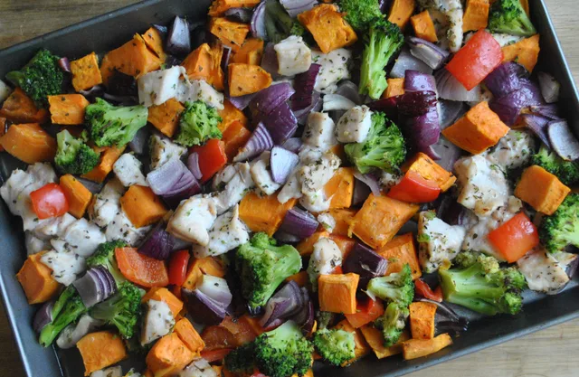 chicken sweet potato vegetable bake recipe - 1