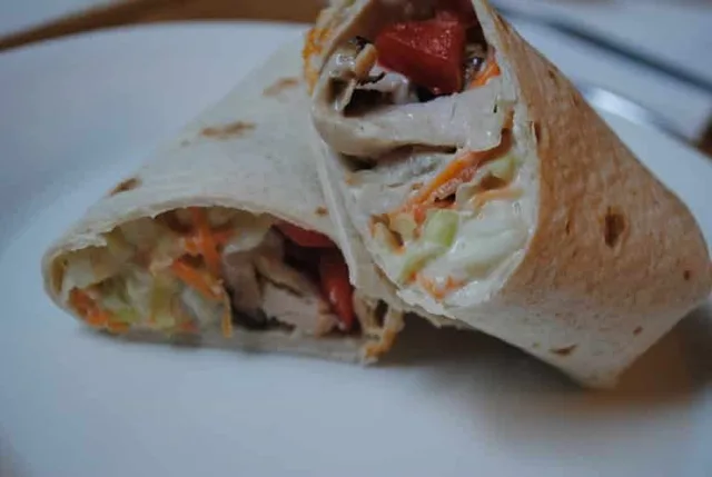 Turkey and coleslaw wrap recipe