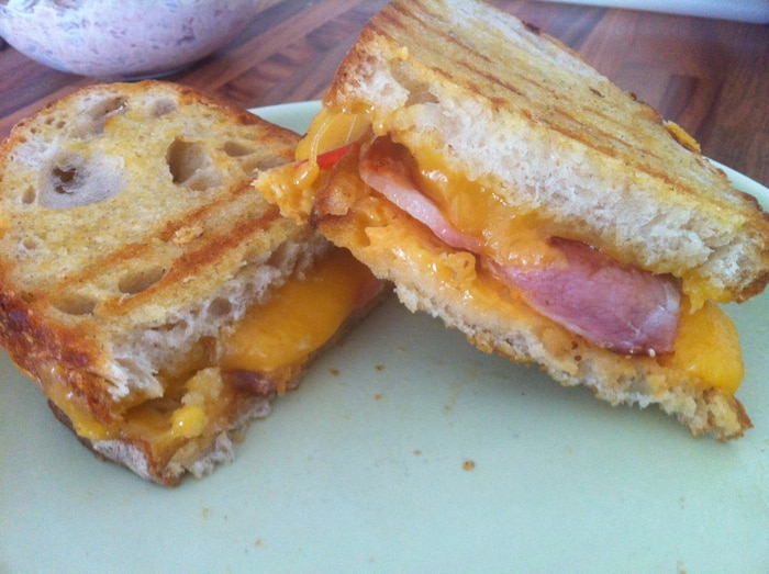 bacon cheese toastie