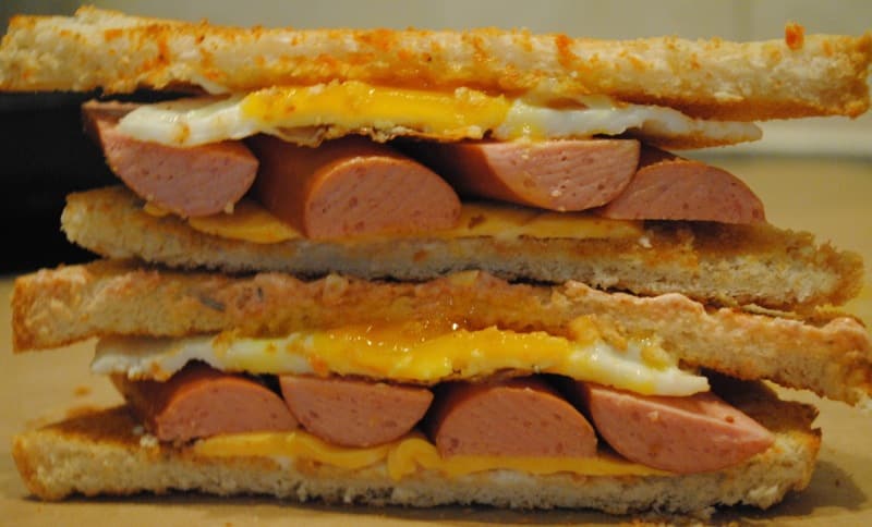 hot dog toastie