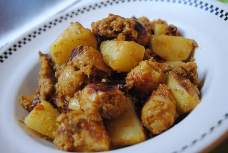 sausage potato curry