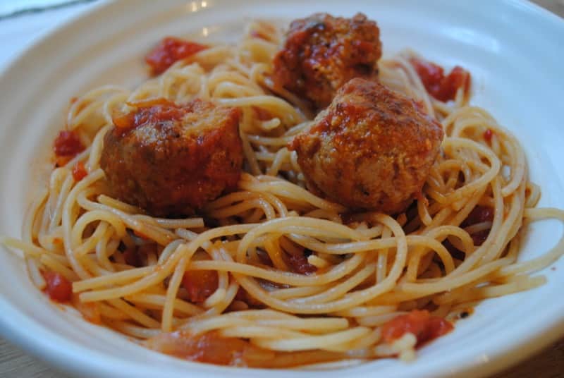 spaghetti meatballs