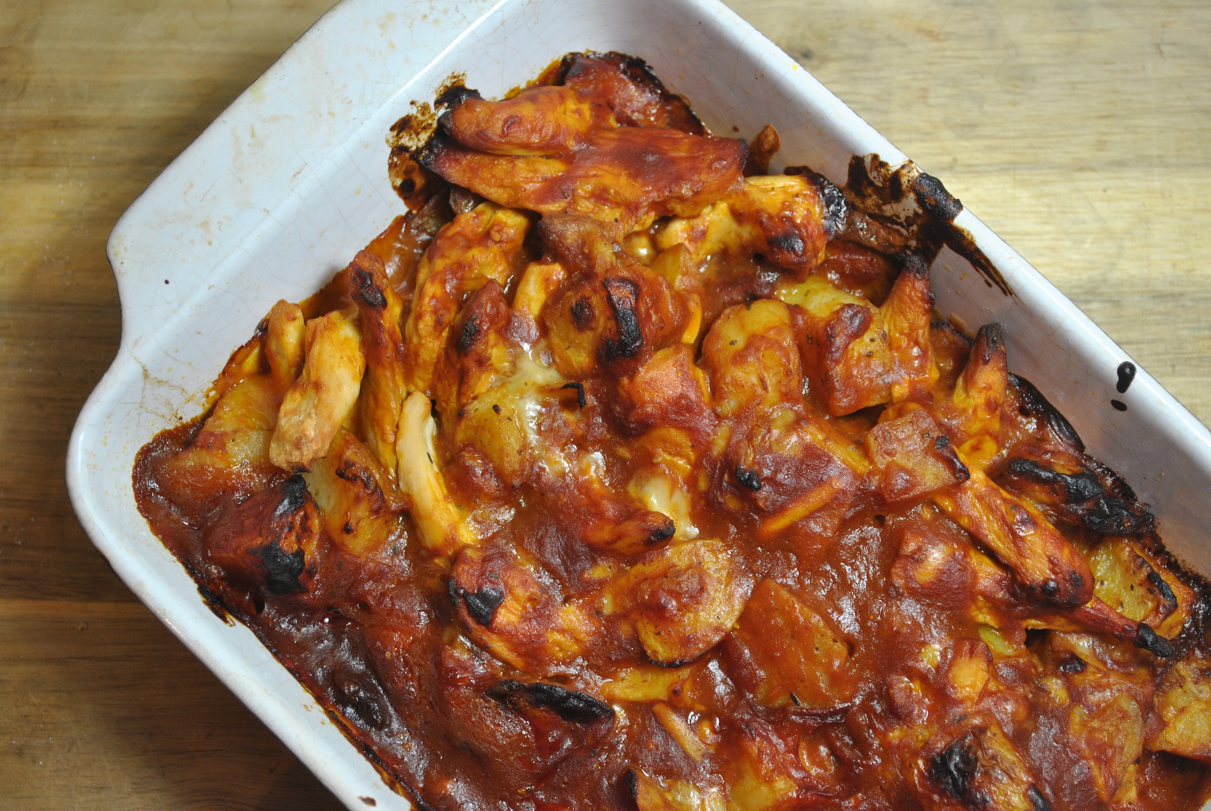 BBQ Chicken And Bacon Potato Bake Recipe - 1
