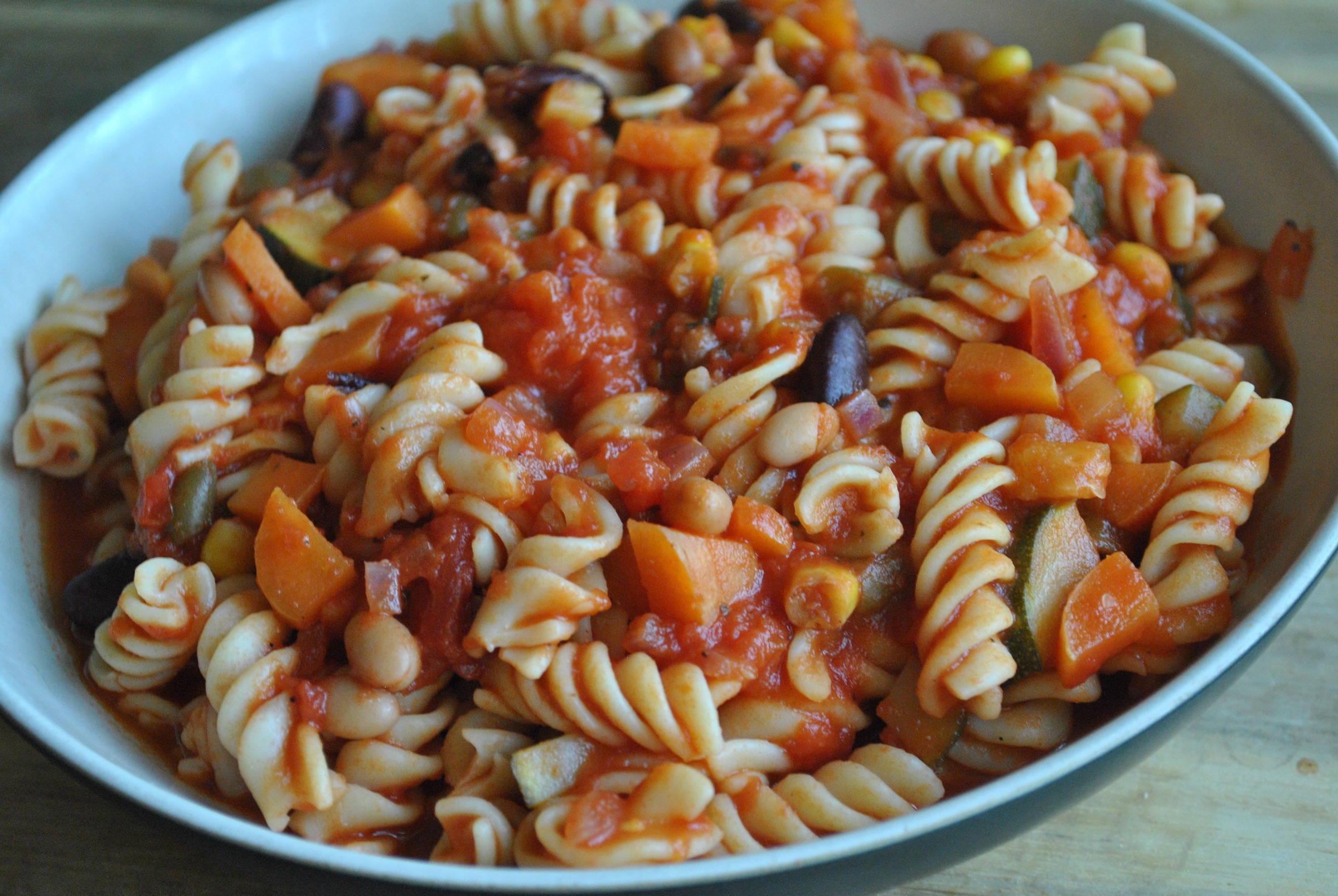 Vegan Vegetable and Bean Pasta Recipe - 1
